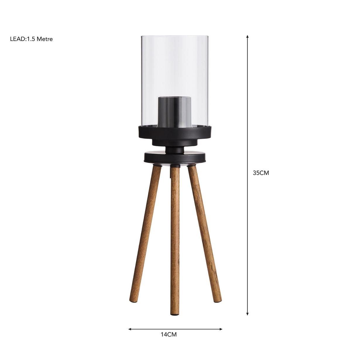Fulton Tripod Table Lamp Pine (Brown) – image 6