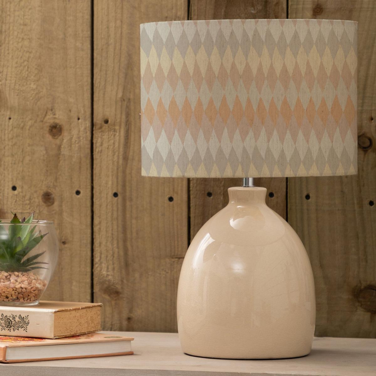 Leura Table Lamp with Mesa Shade Mesa Sand Beige – image 1