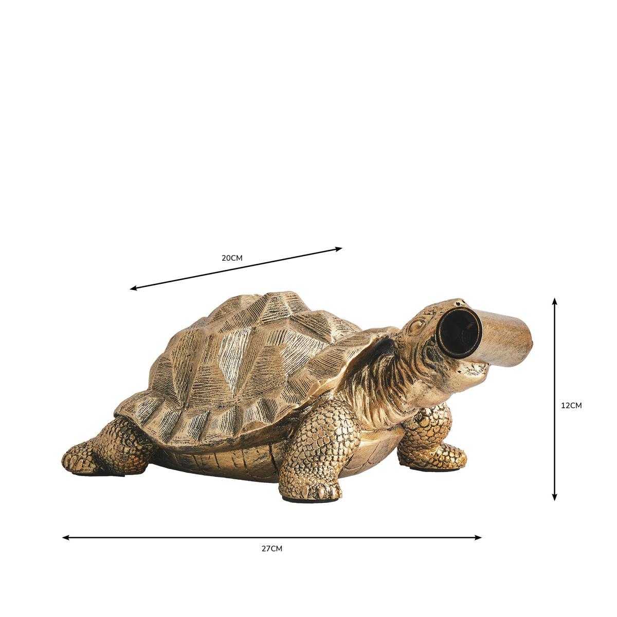 Tafari Tortoise Table Lamp Gold – image 6