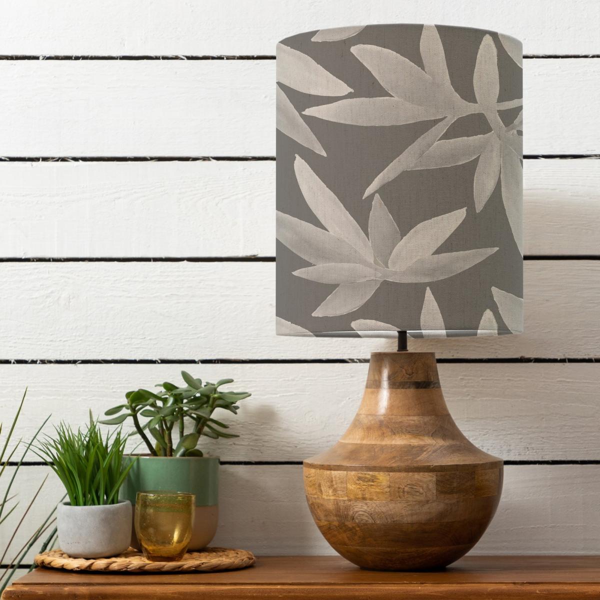 Leven Table Lamp with Silverwood Shade Silverwood Frost Grey – image 1
