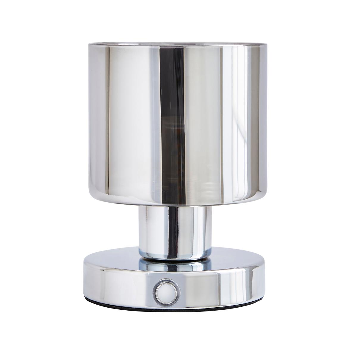Erin Pad Rechargable 3 Stage Touch Table Lamp Grey – image 6