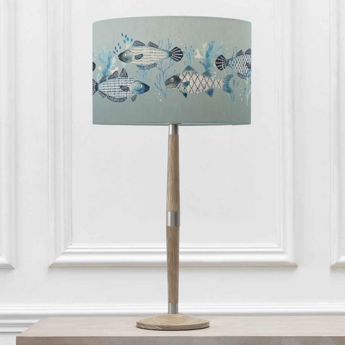 Solensis Large Table Lamp with Barbeau Shade Seafoam (Blue) – image 2