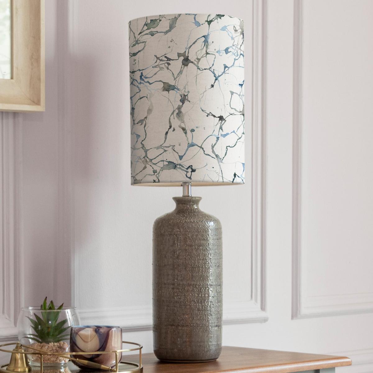 Inopia Table Lamp with Carrara Shade Carrara Frost Grey – image 1