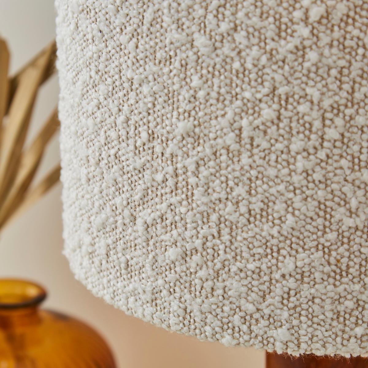 Hazelle Boucle Table Lamp Off-White – image 4