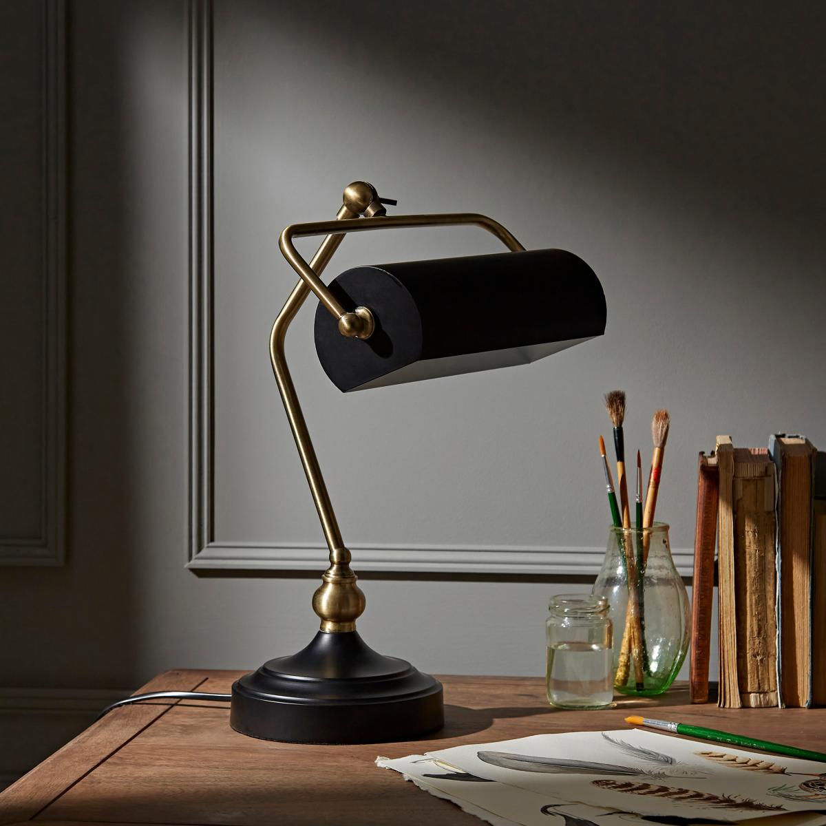 Banker Desk Lamp Black – image 2