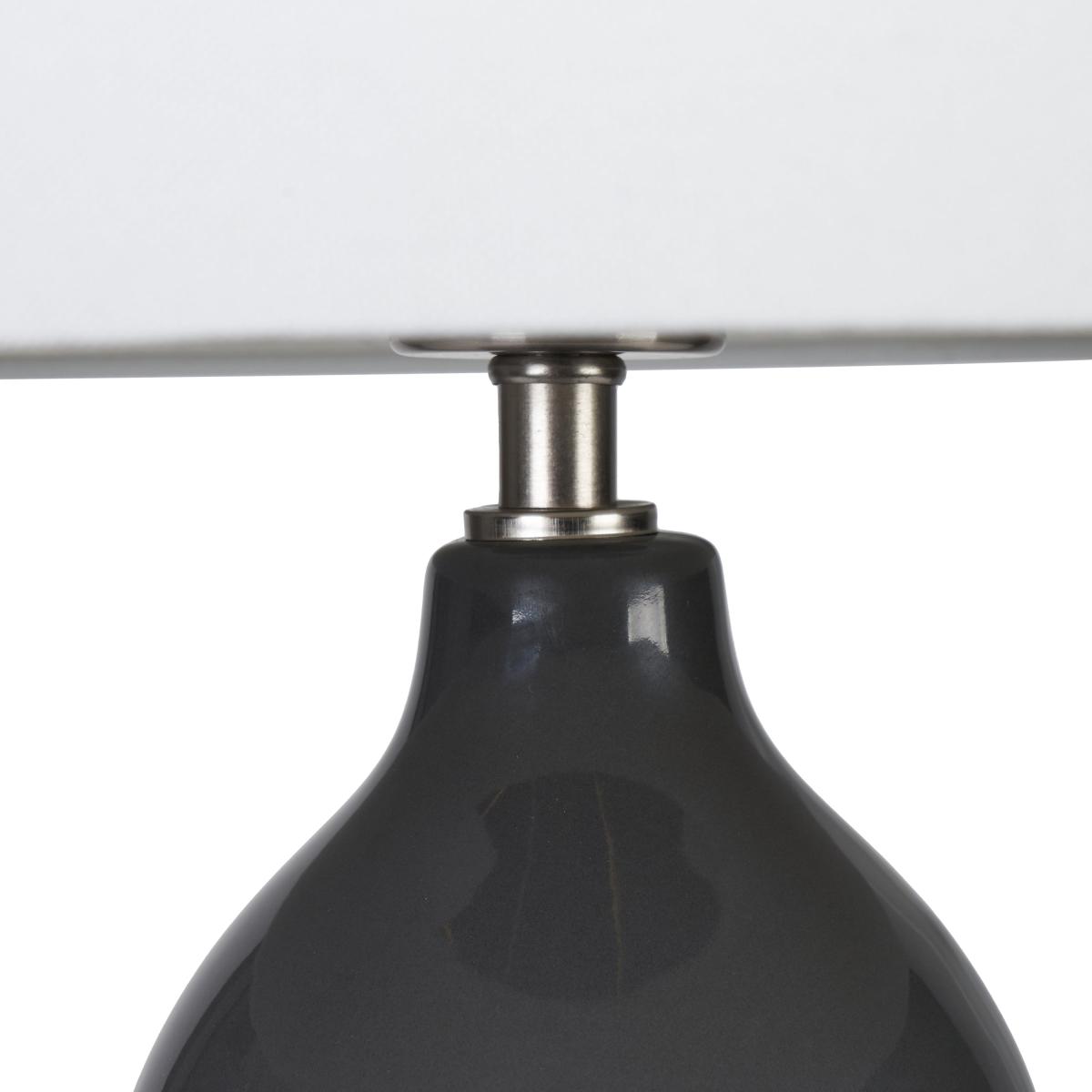 Gatsby Ceramic Table Lamp Grey – image 3