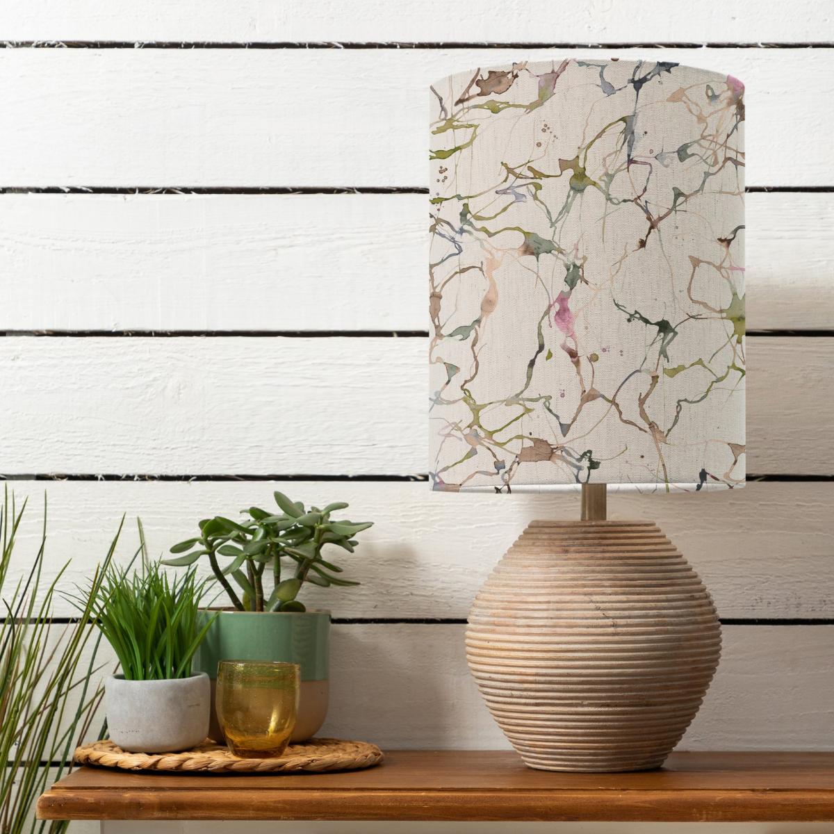 Cerys Table Lamp with Carrara Shade Carrara Meadow Green – image 1
