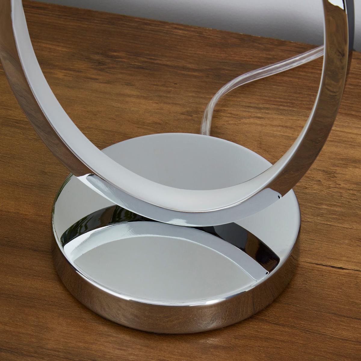 Talinn Dual Lit Integrated LED Chrome Table Lamp Chrome – image 3