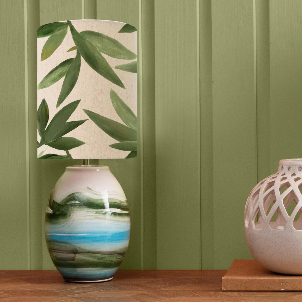 Juruena Table Lamp with Silverwood Shade Silverwood Apple Green – image 1