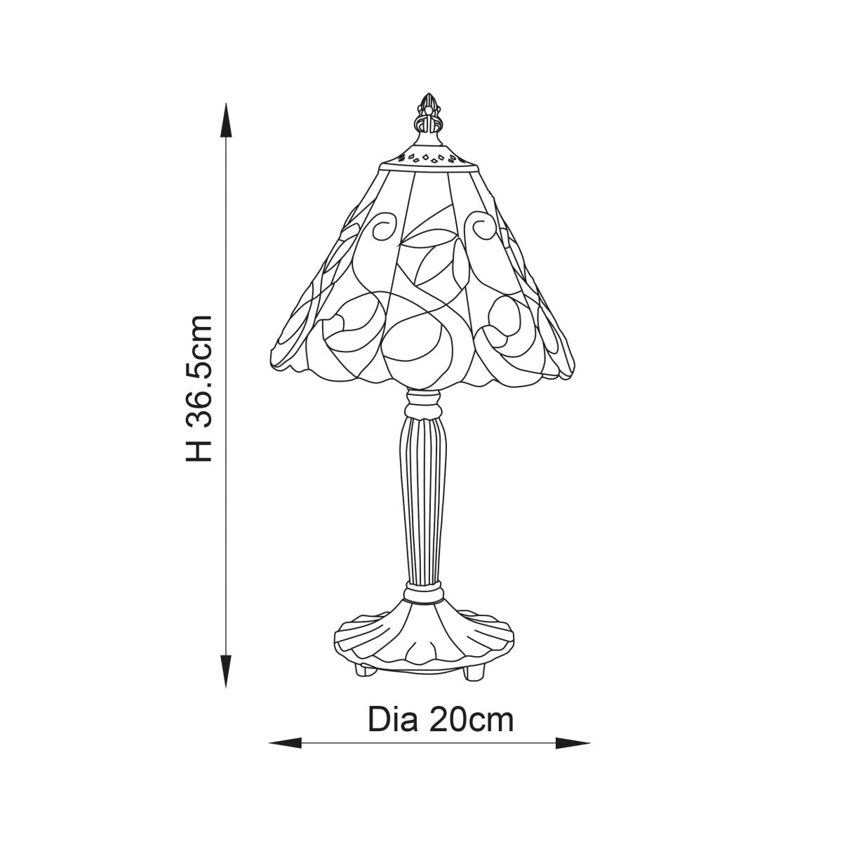 Vogue Calla Traditional Table Lamp MultiColoured – image 5