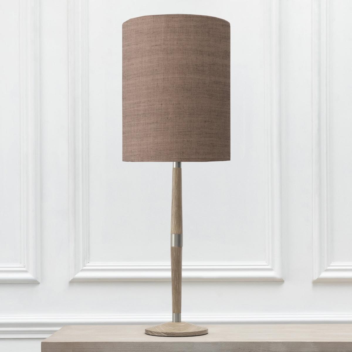 Solensis Table Lamp with Textured Shade Textured Anna Terracotta Orange – image 2