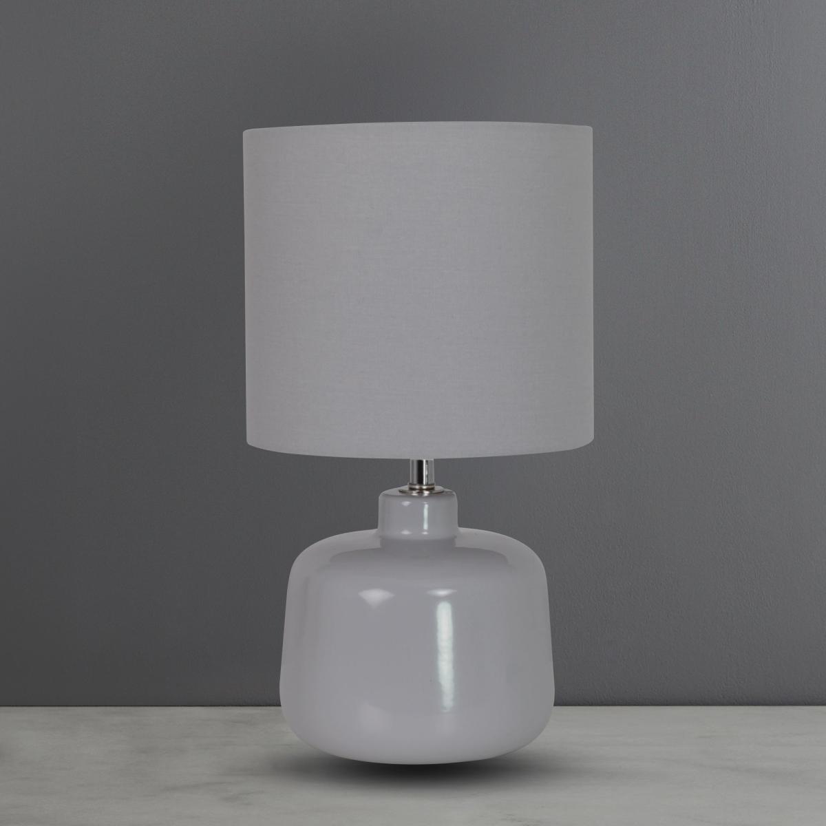 Oslo Dove Grey Ceramic Table Lamp Grey – image 2