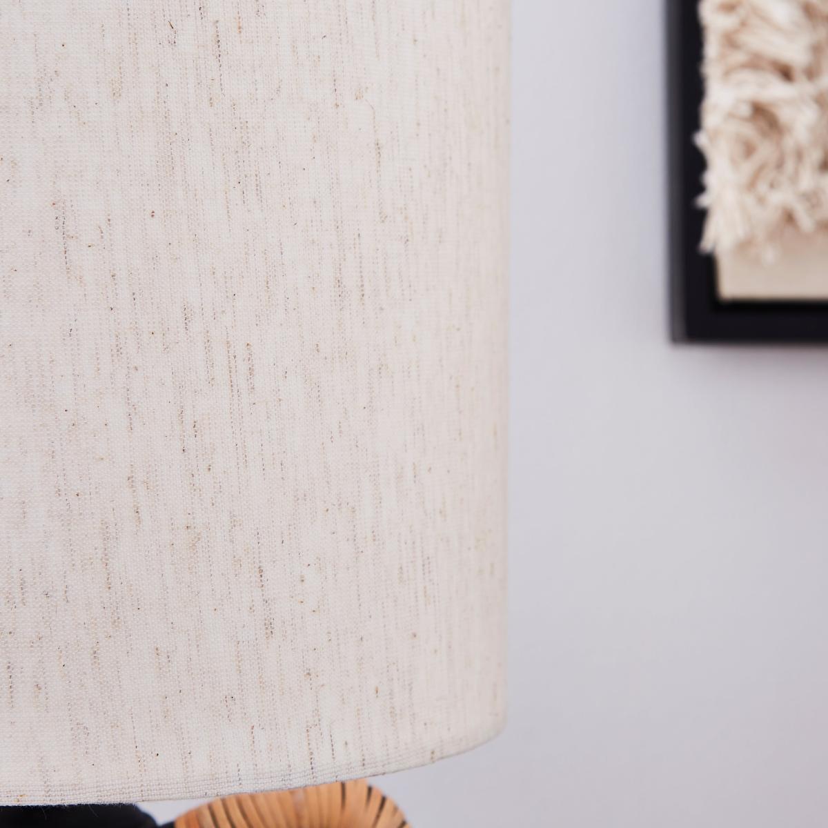Zuri Traditional Ceramic Handle Table Lamp Black – image 4