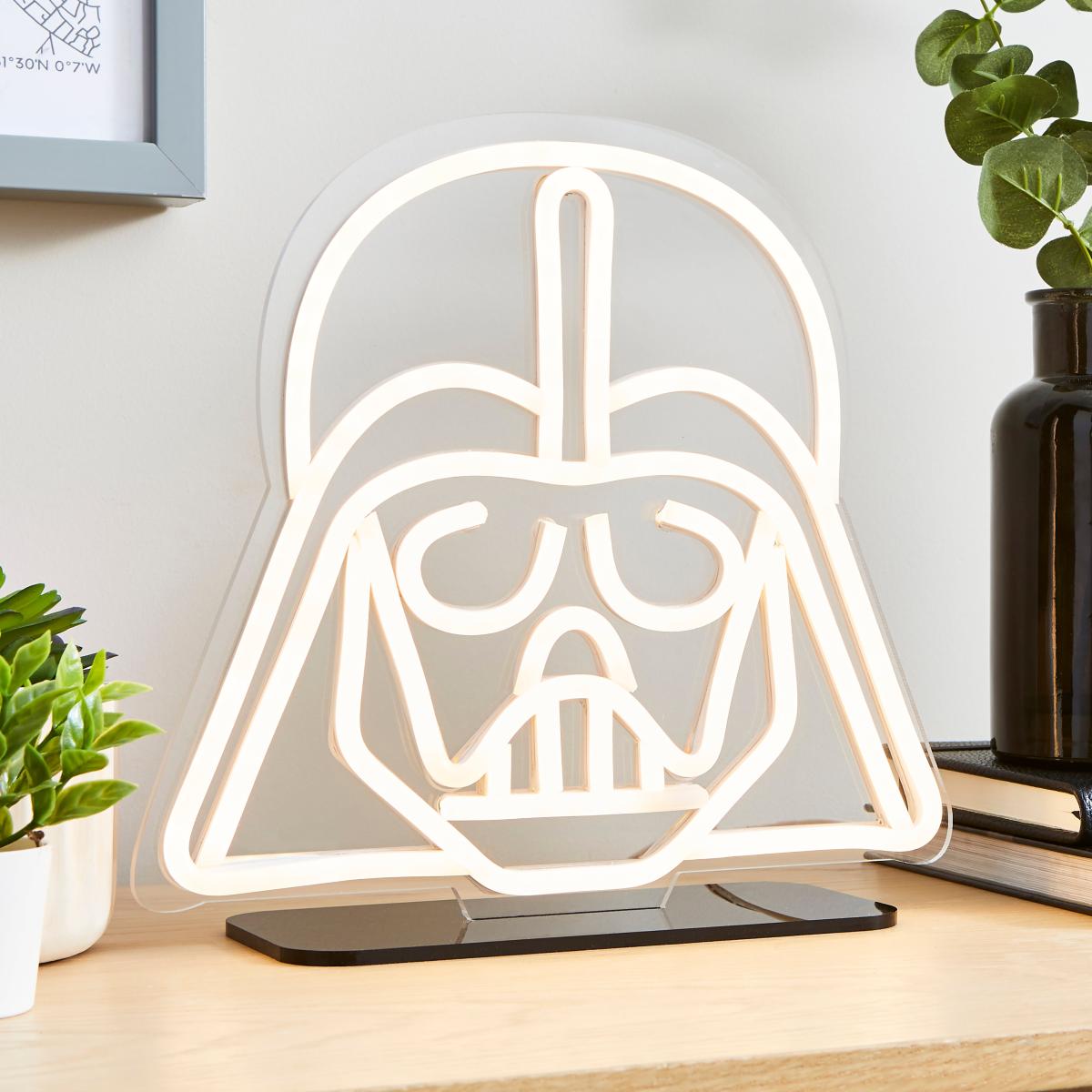 Disney Star Wars Darth Vadar Neon Table Light Clear – image 1