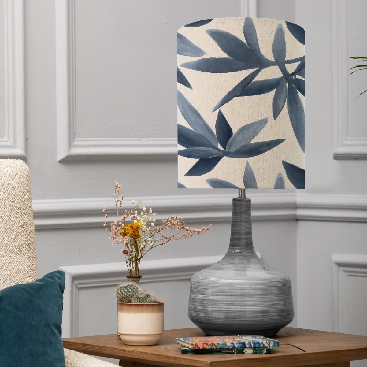 Eris Table Lamp with Silverwood Shade Silverwood Ocean Blue – image 1