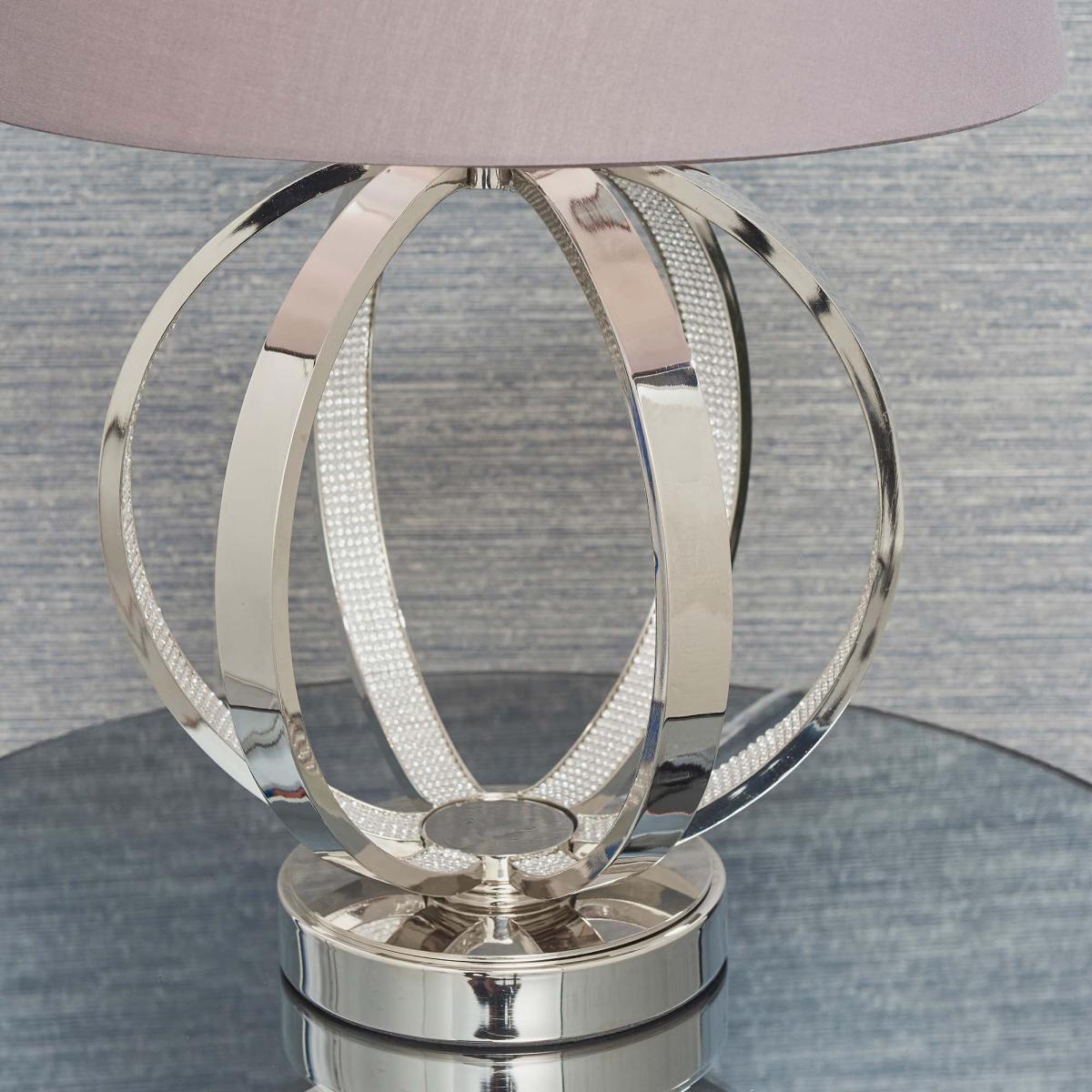 Vogue Ritz Table Lamp Base Nickel – image 6