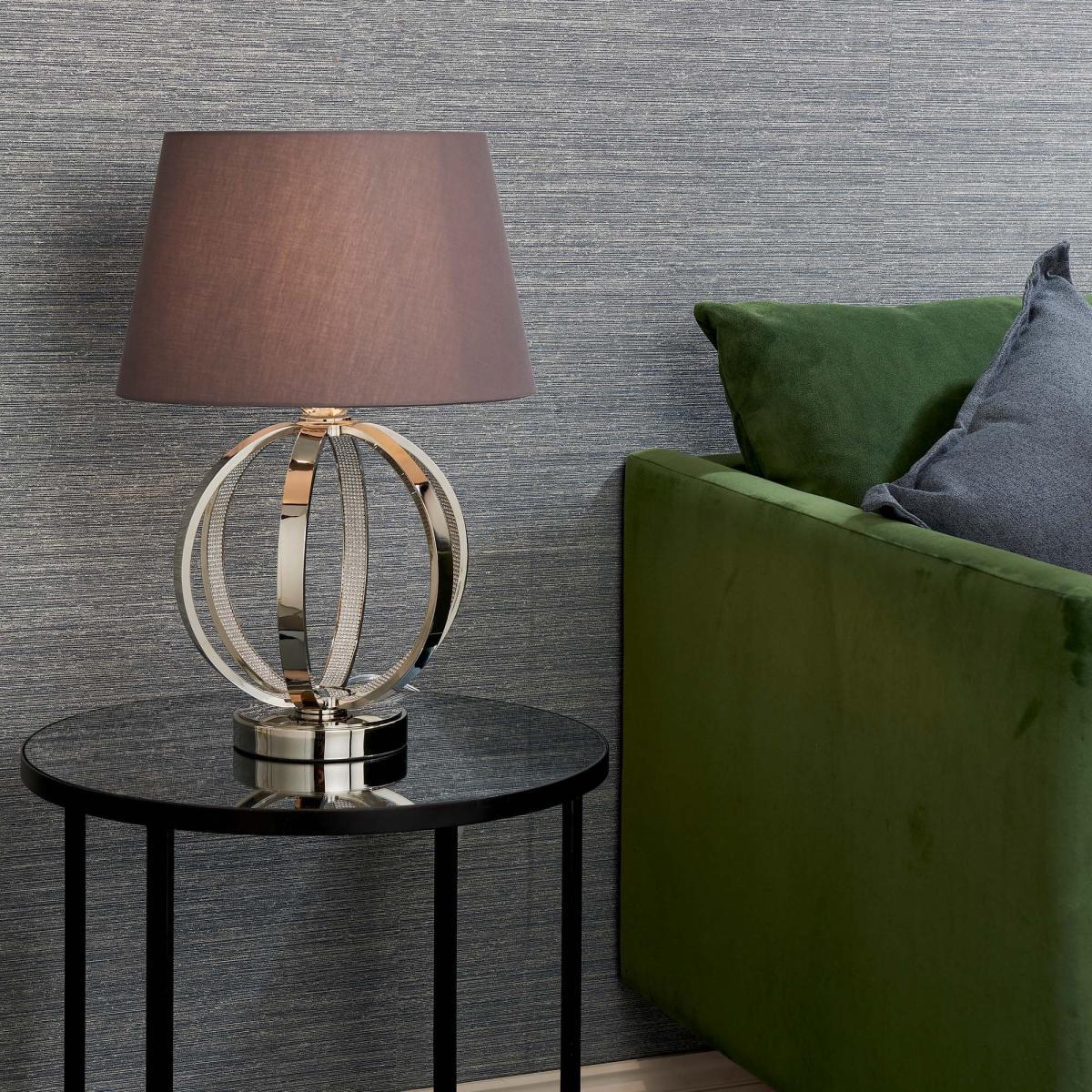 Vogue Ritz Table Lamp Base Nickel – image 1