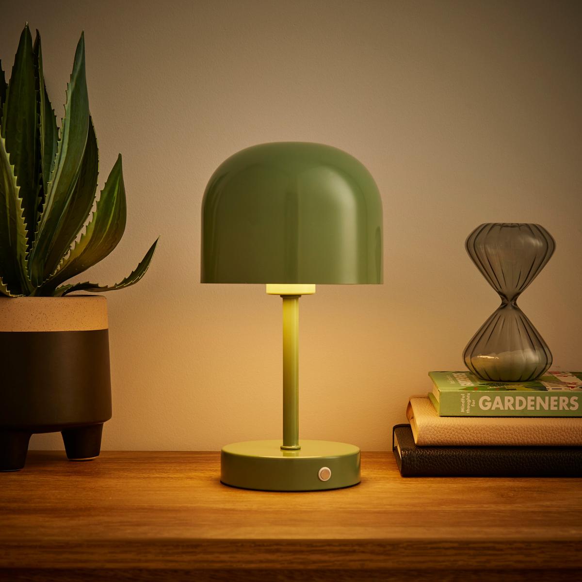Keko Rechargeable Touch Table Lamp Sage (Green) – image 2