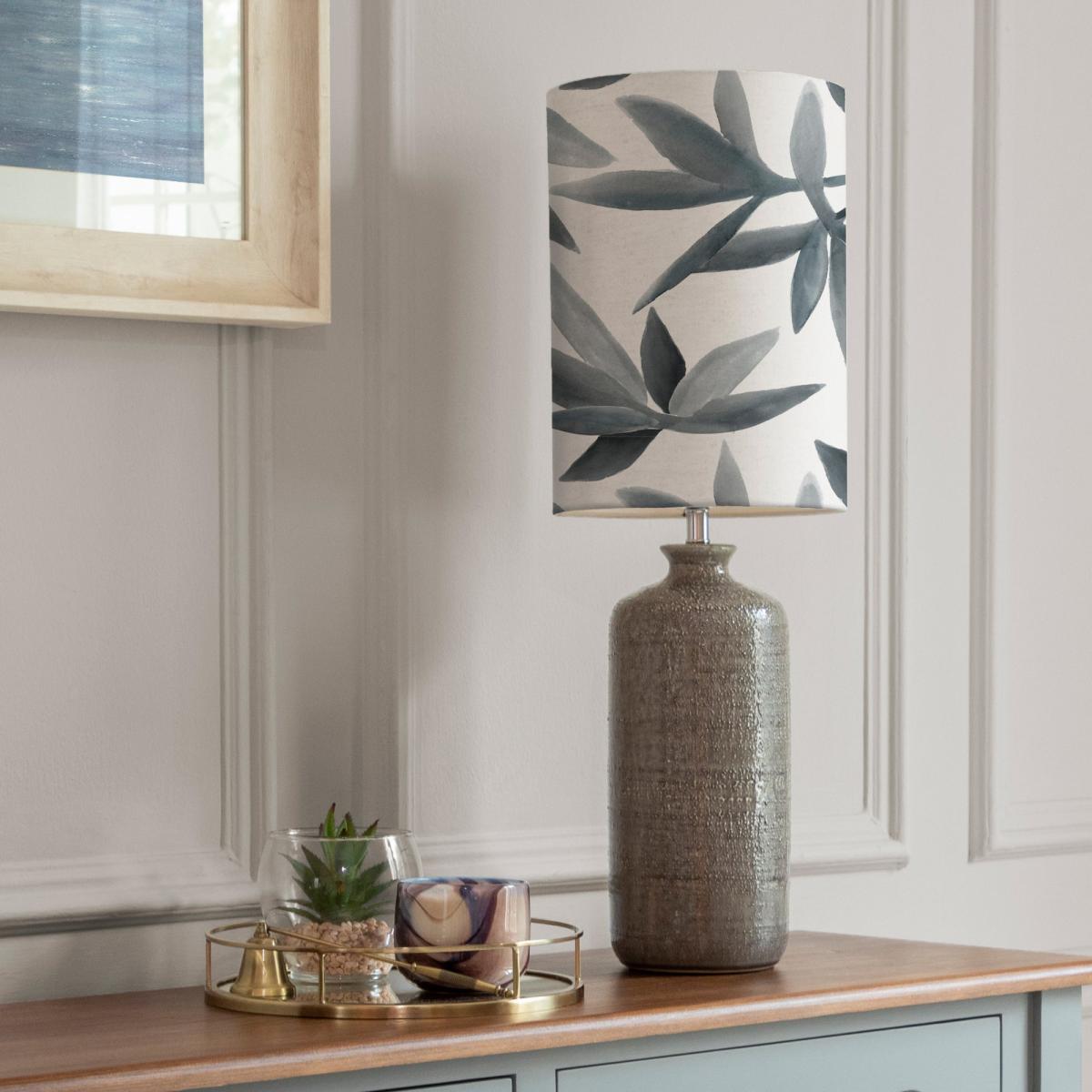 Inopia Table Lamp with Silverwood Shade Silverwood Blue Grey – image 1