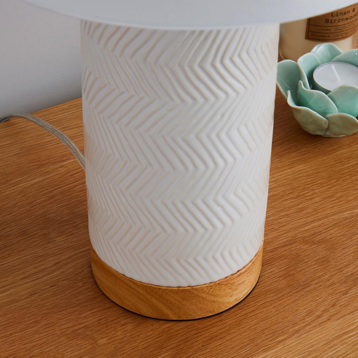 Bibi Ceramic White Table Lamp Cream – image 3