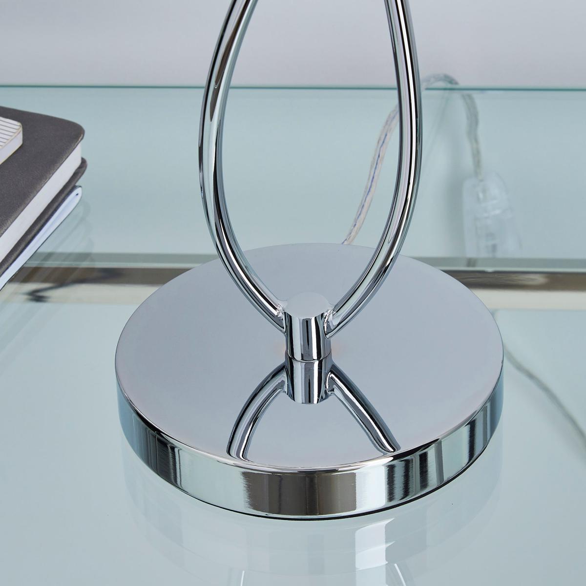 Jaimee 2 Light Chrome Table Lamp Chrome – image 4