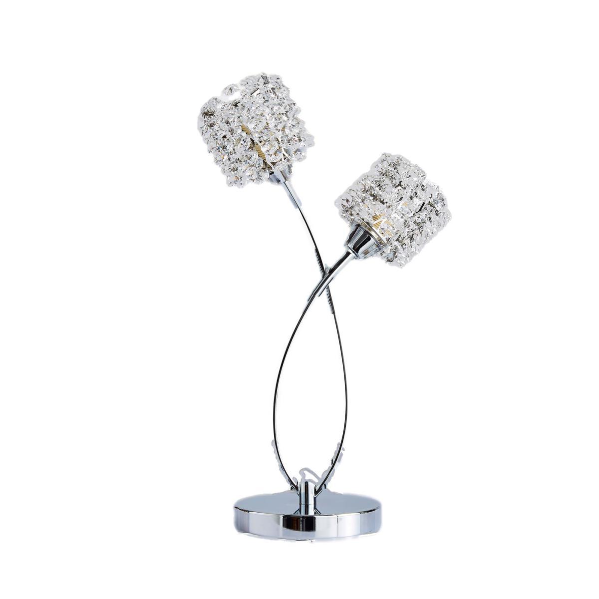 Jaimee 2 Light Chrome Table Lamp Chrome – image 5