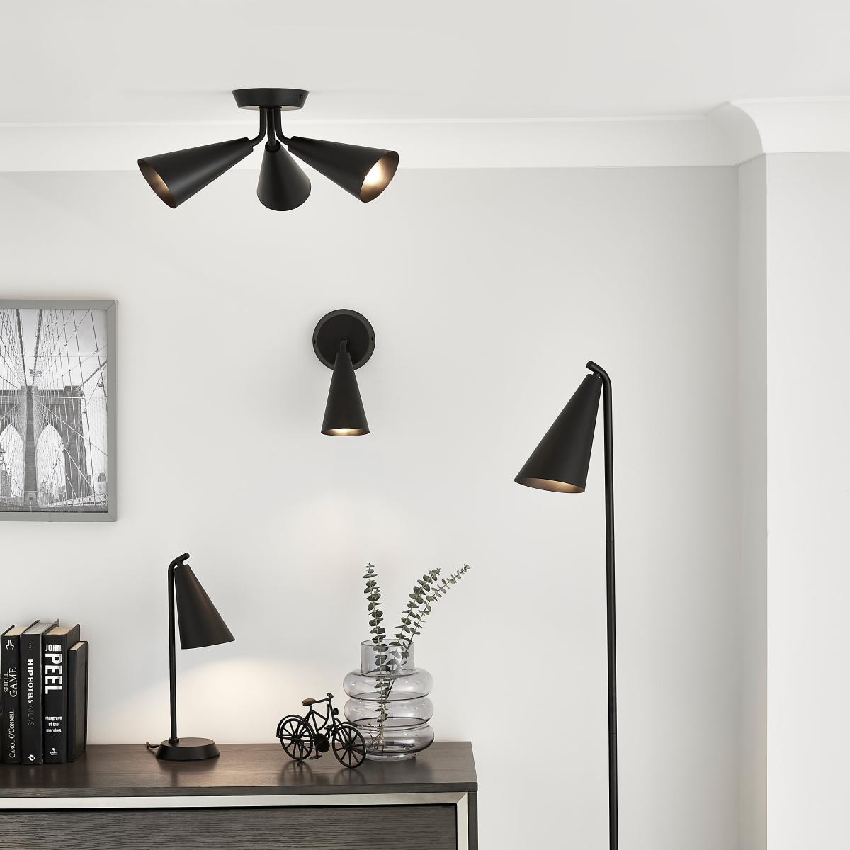 Cone Desk Lamp Black – image 6