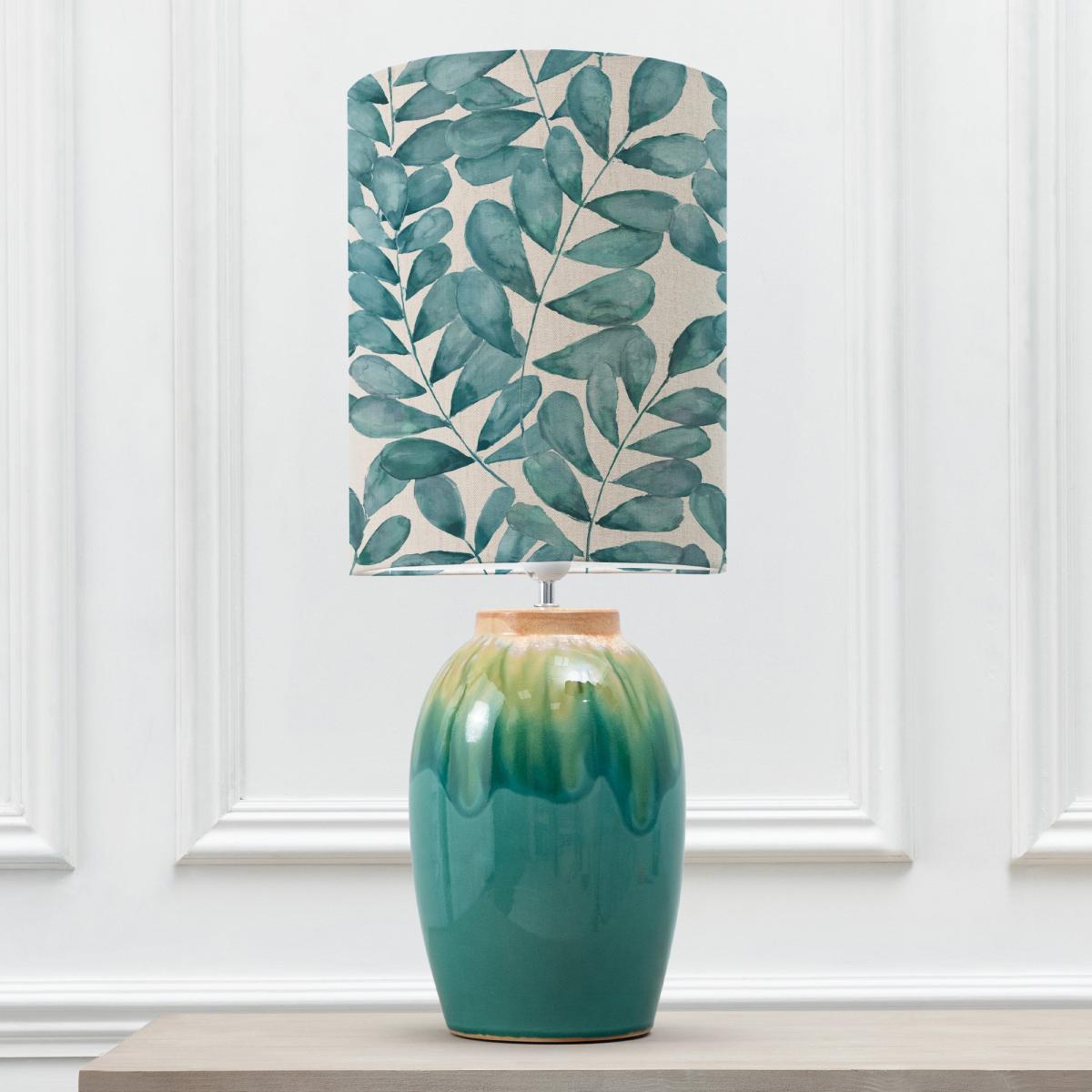 Eucalypt Table Lamp with Rowan Shade Rowan Aqua Blue – image 2