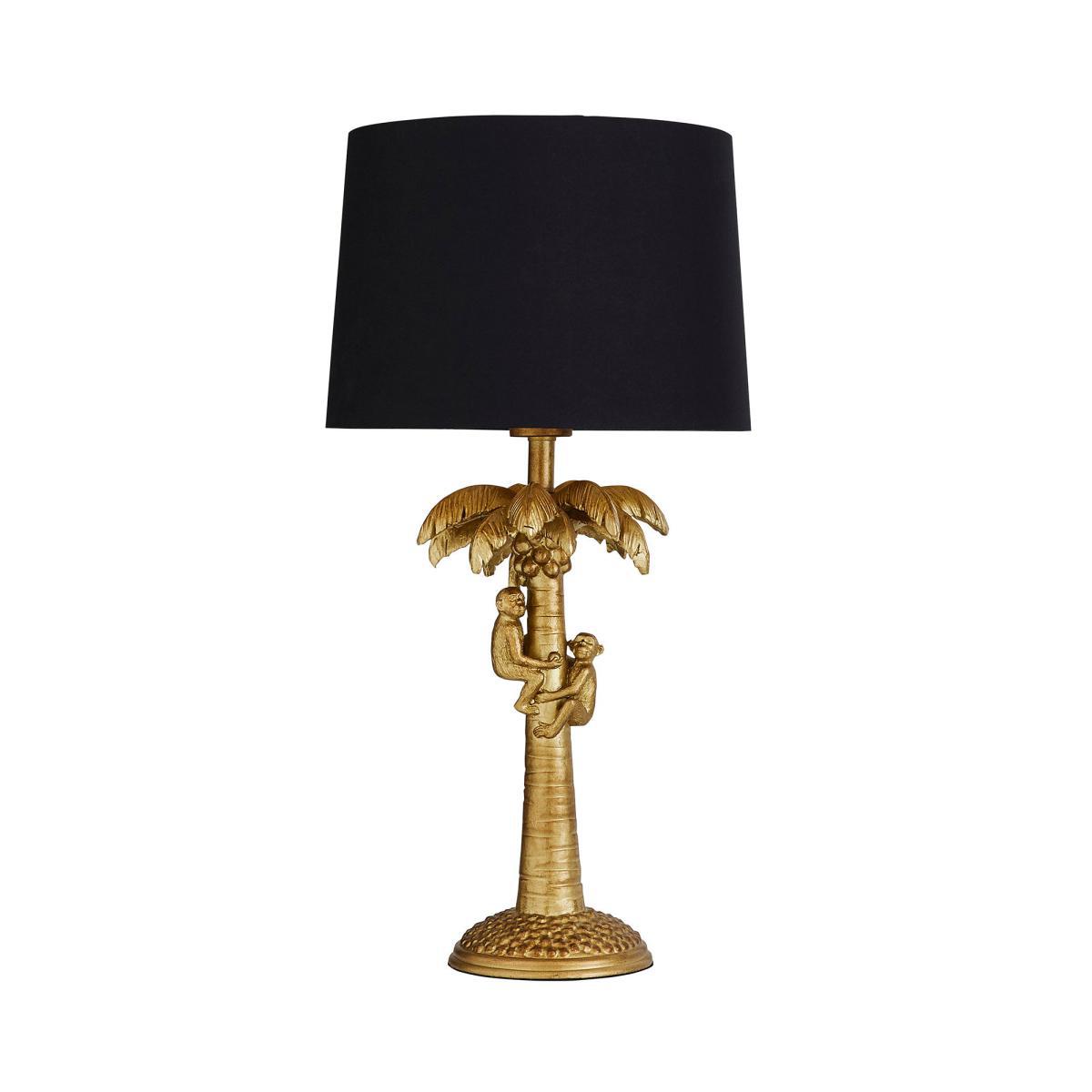 Odisha Monkey on Palm Tree Table Lamp Gold – image 5