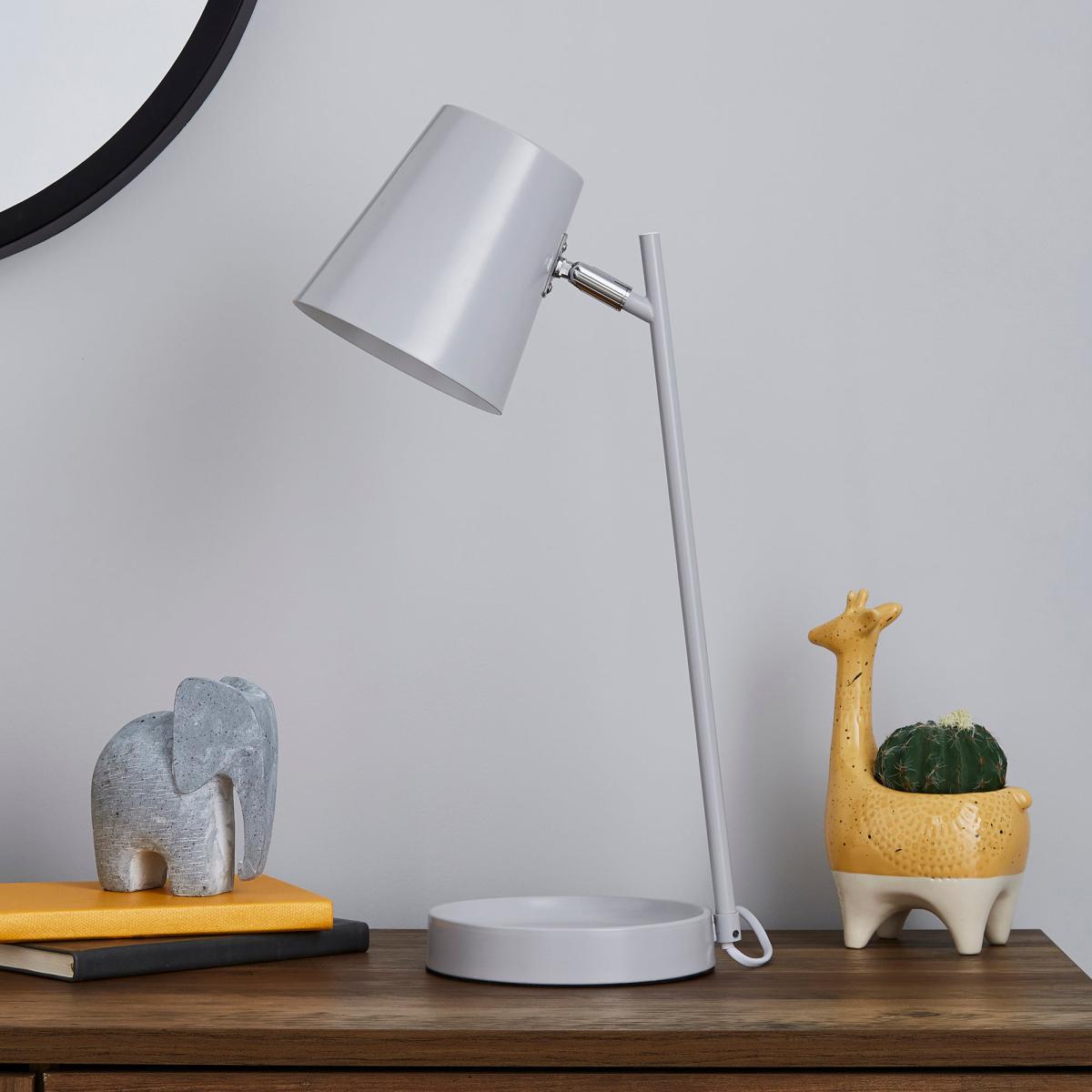 Cisco Modern Trinket Tray Task Lamp Grey – image 2