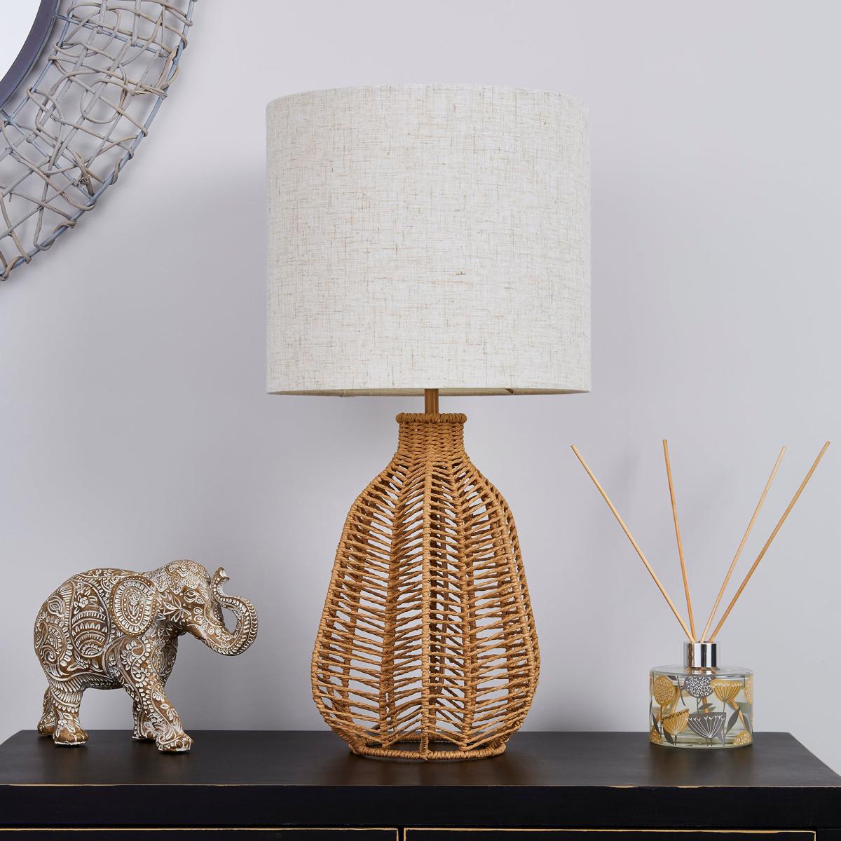 Kylo Woven String Table Lamp Beige – image 2