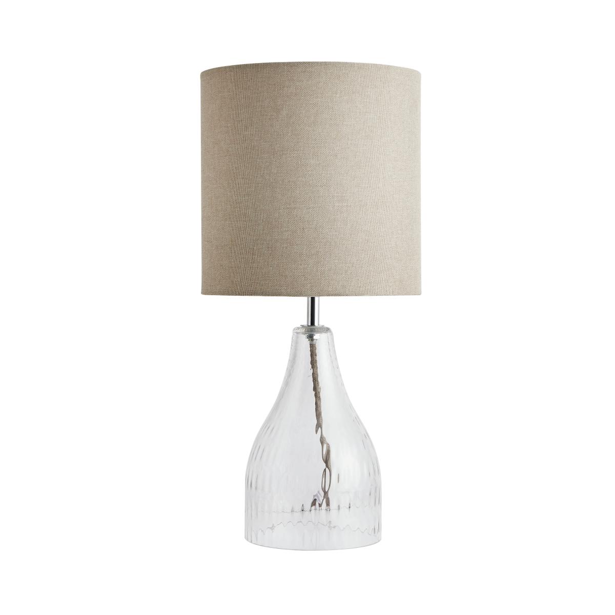 Hannam Recycled Glass Bottle Table Lamp, Small Clear – image 6