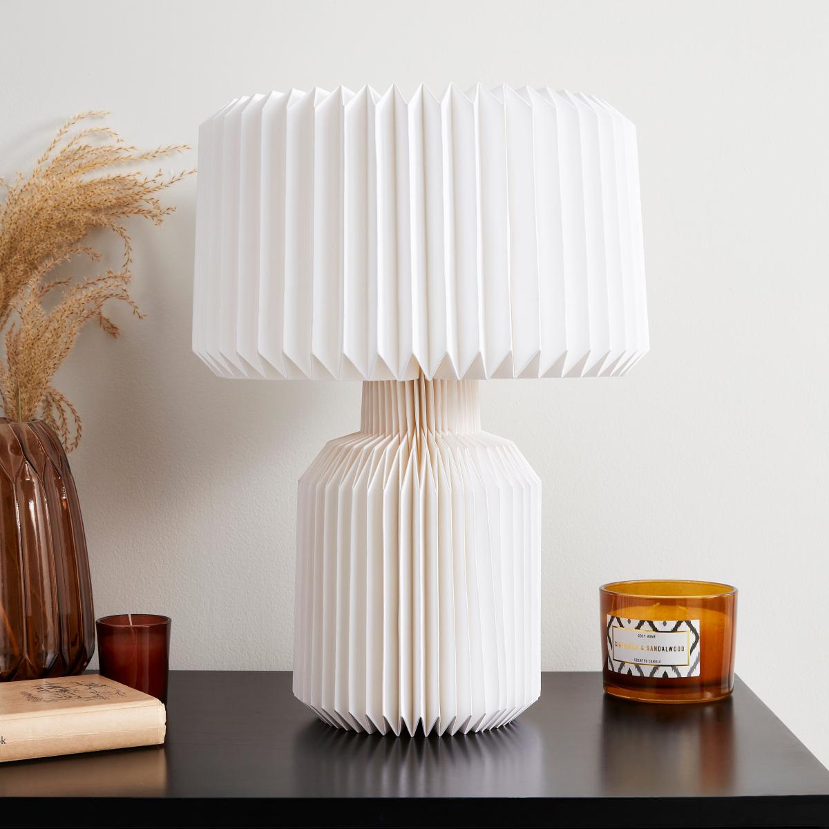 Pahal Origami Paper Table Lamp White – image 2