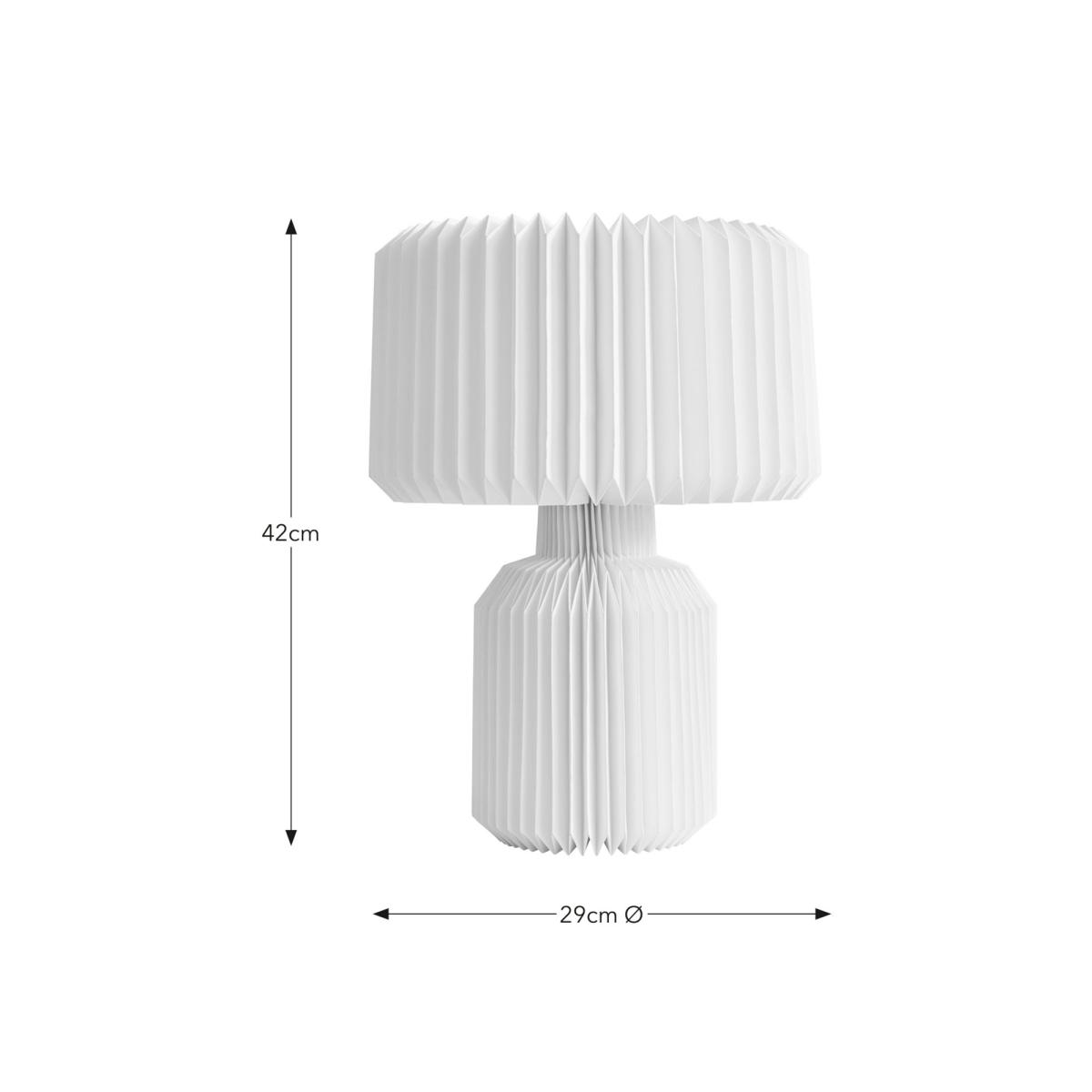Pahal Origami Paper Table Lamp White – image 6