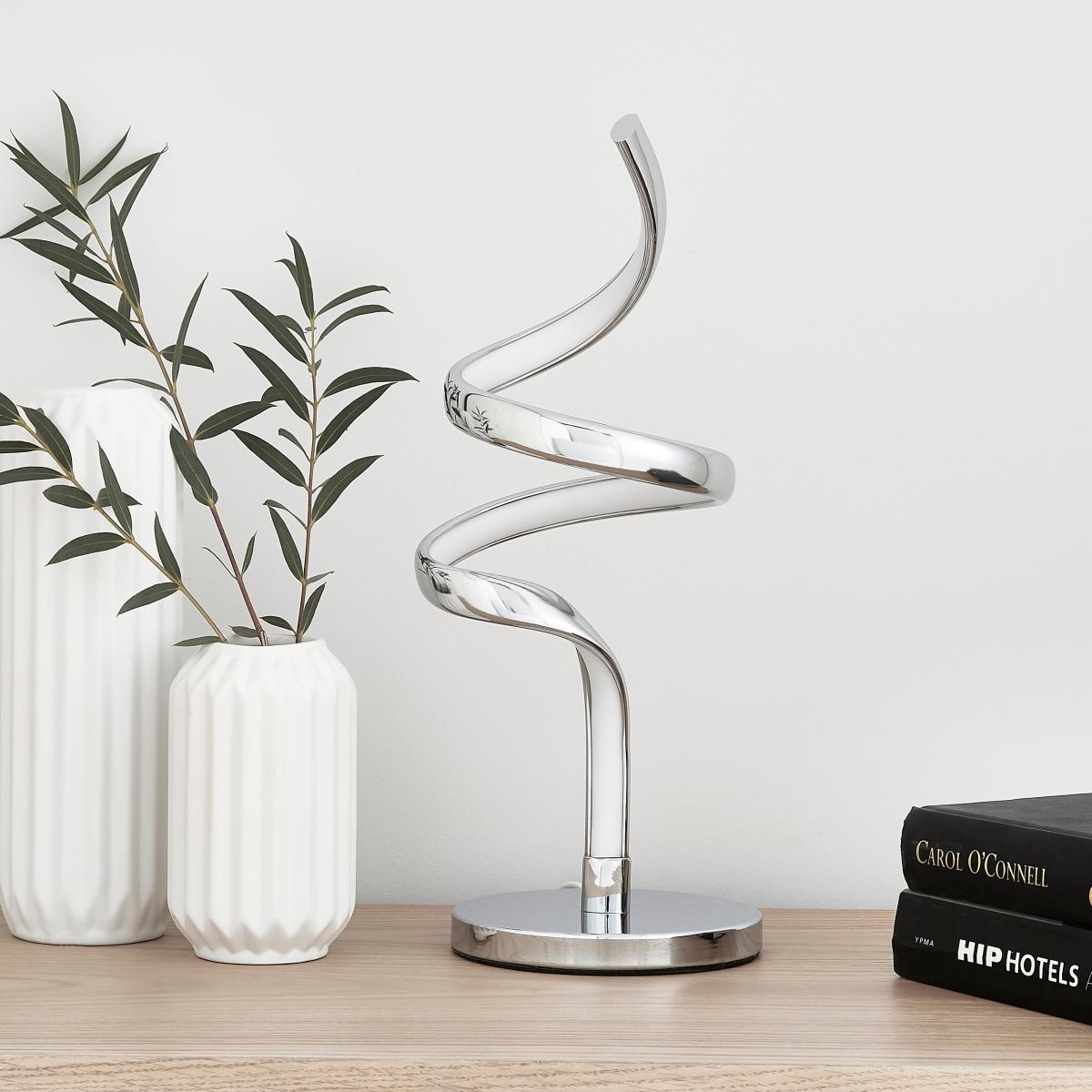 Aylin Integrated LED Touch Table Lamp Chrome – image 2