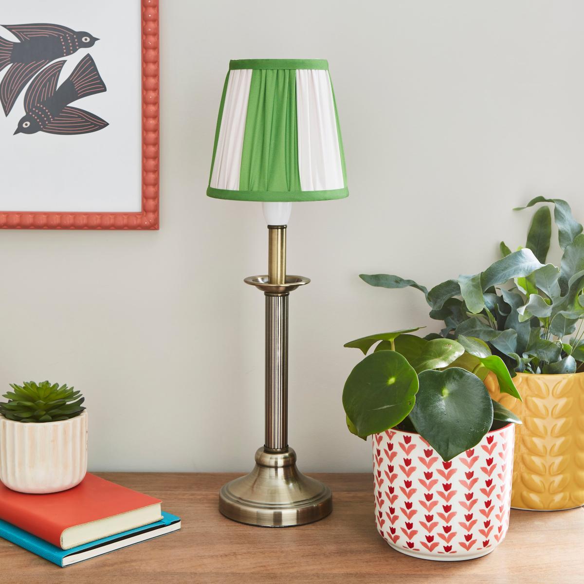 Pride & Joy Green Stripe Candle Shade Green – image 2