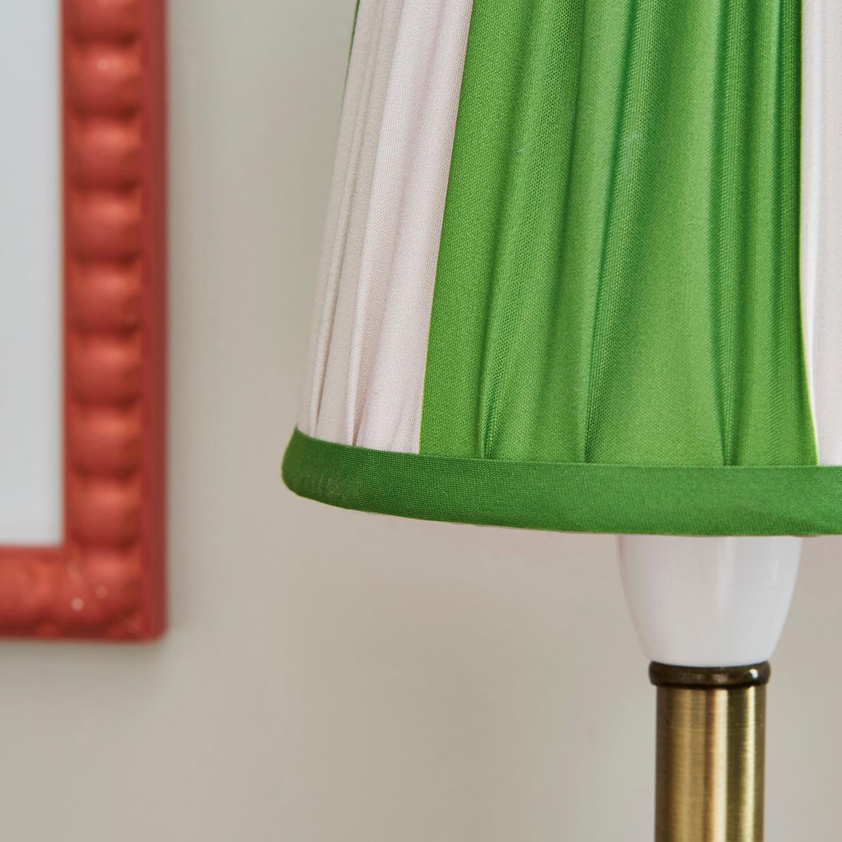 Pride & Joy Green Stripe Candle Shade Green – image 3
