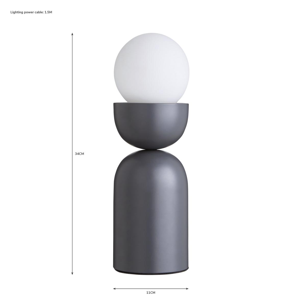 Lunebar Touch Table Lamp Graphite (Grey) – image 5