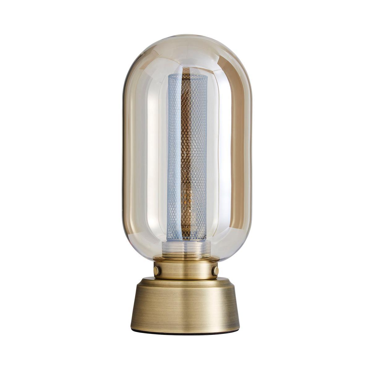 Safi Mesh Detail Touch Table Lamp Antique Brass Antique Brass – image 4