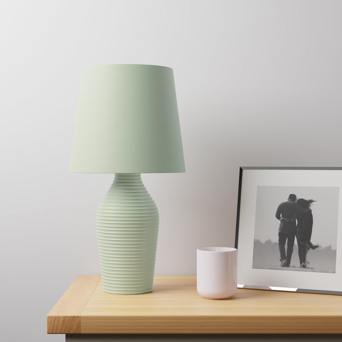Luna Stoneware Sage Green Table Lamp Green – image 2