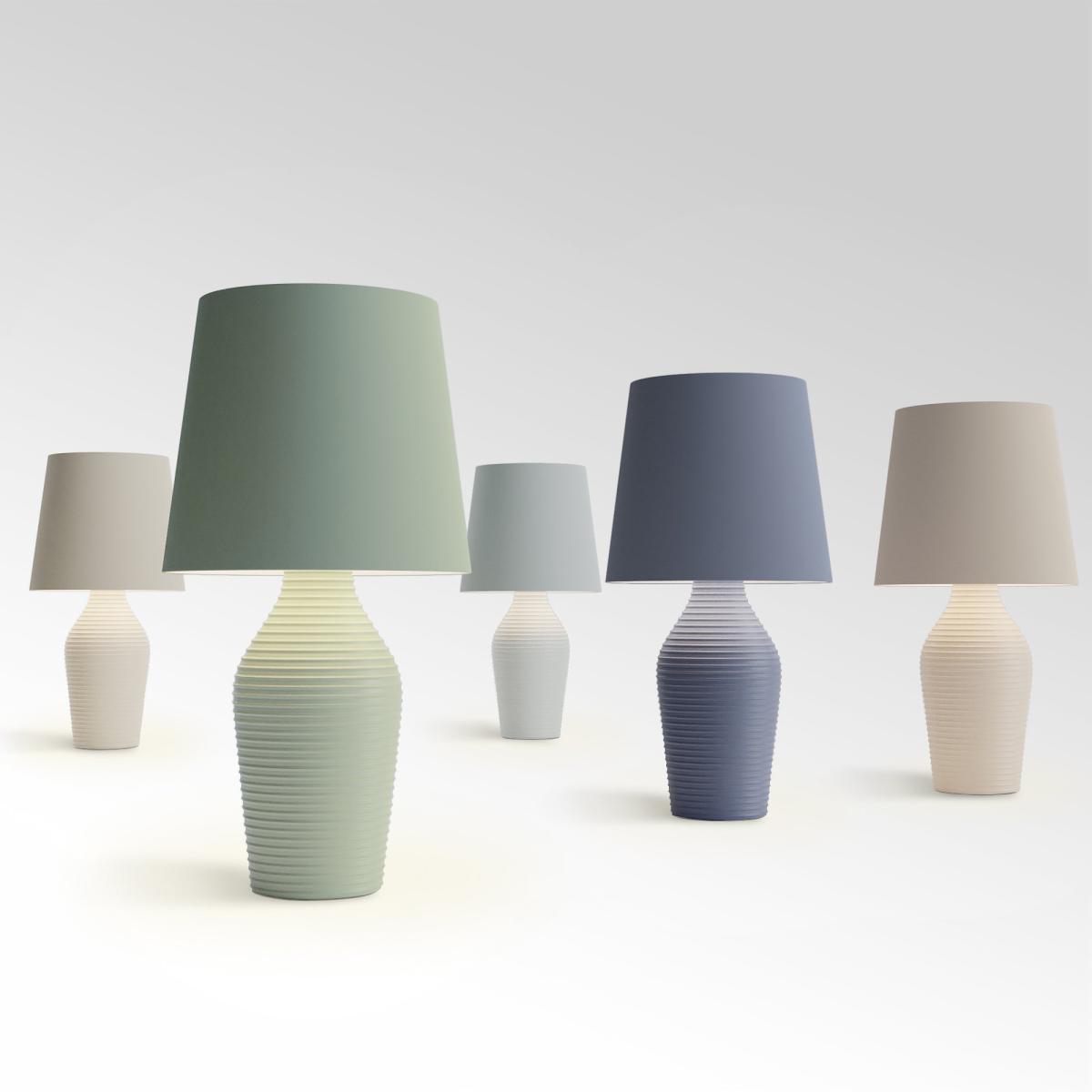 Luna Stoneware Sage Green Table Lamp Green – image 5