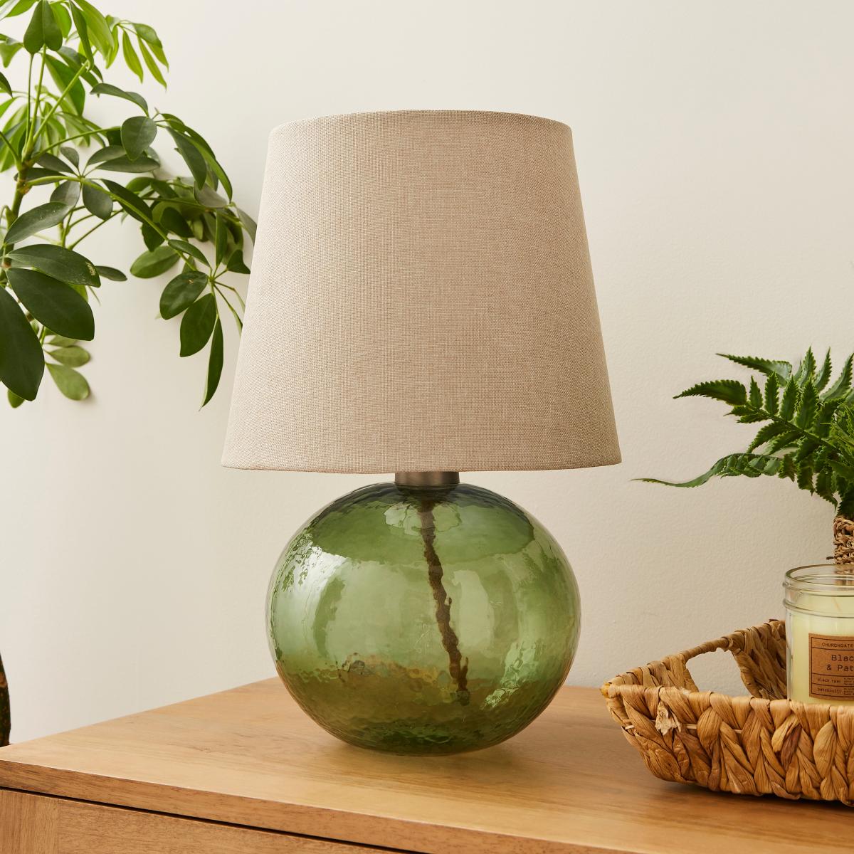 Fentress Recycled Glass Table Lamp, Medium Green – image 2