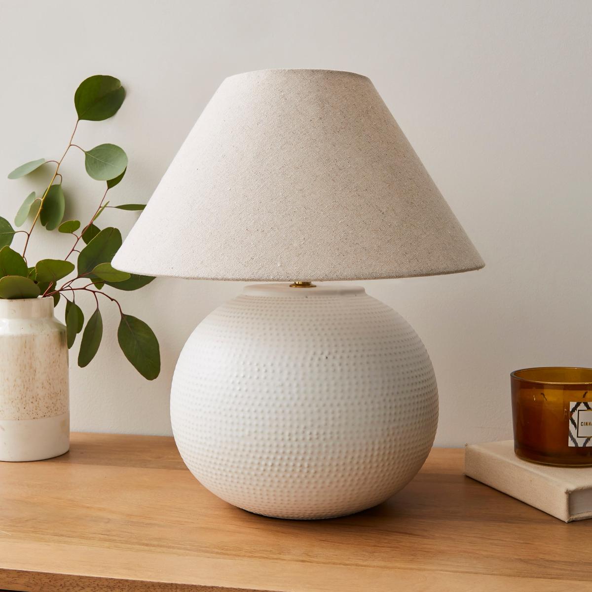 Tierra Ceramic Table Lamp, Large White – image 2