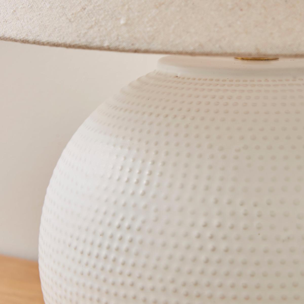 Tierra Ceramic Table Lamp, Large White – image 4