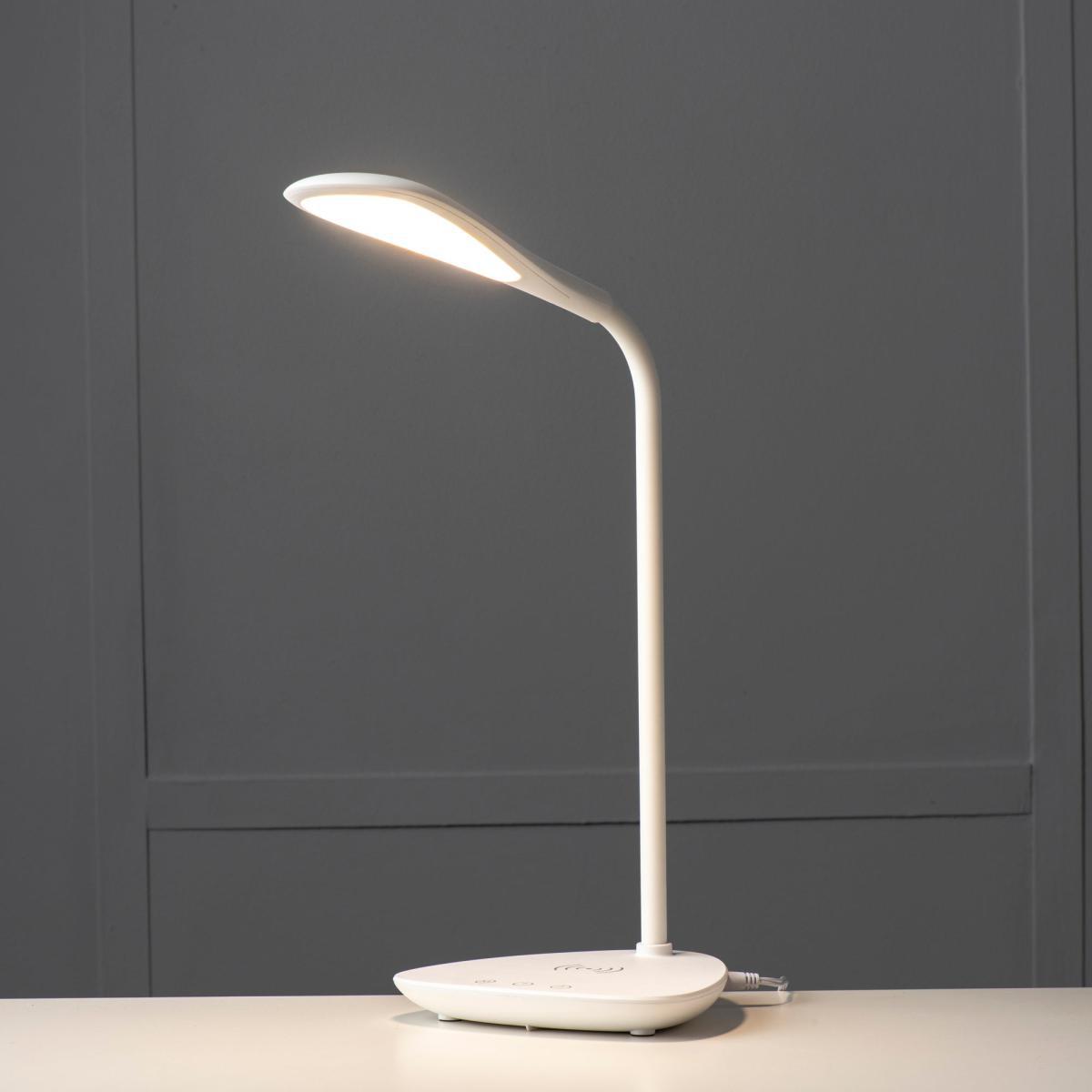 Koble Elliptical Phone Charging Lamp White – image 1