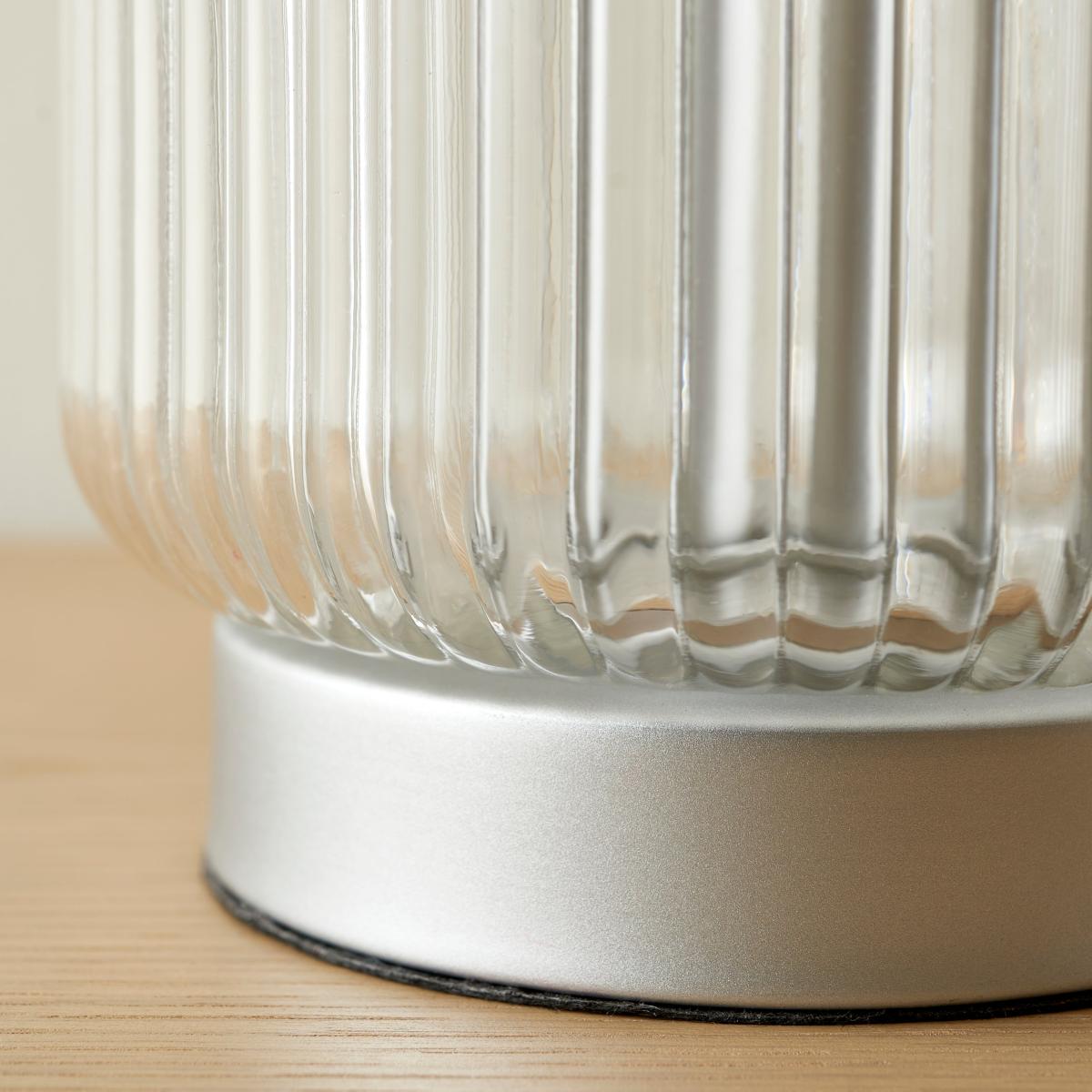 Melody Pad Silver Table Lamp Silver – image 2