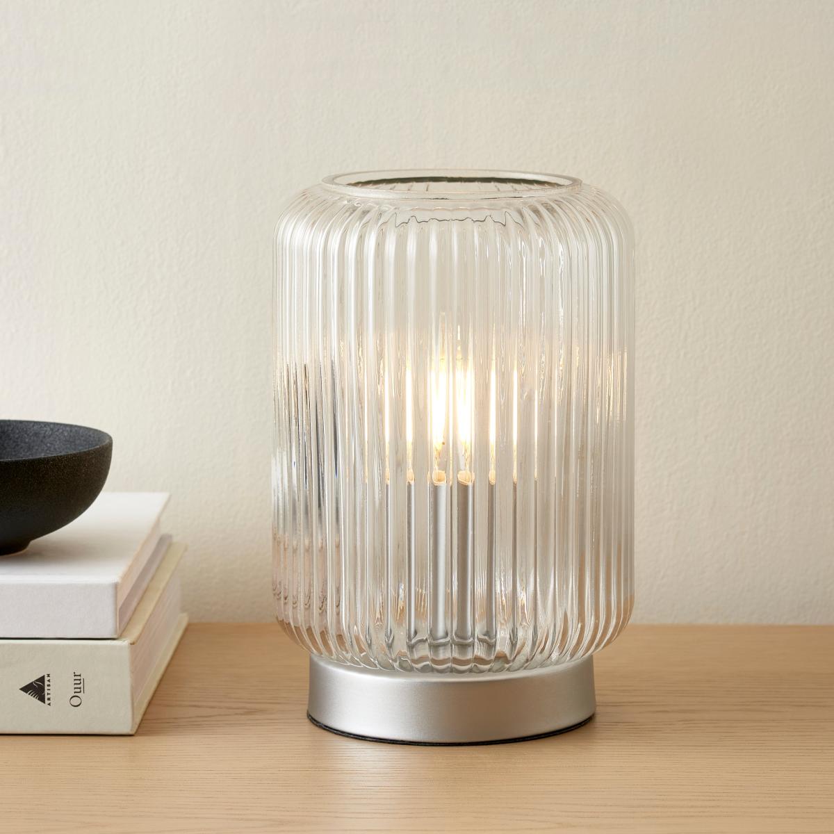 Melody Pad Silver Table Lamp Silver – image 1