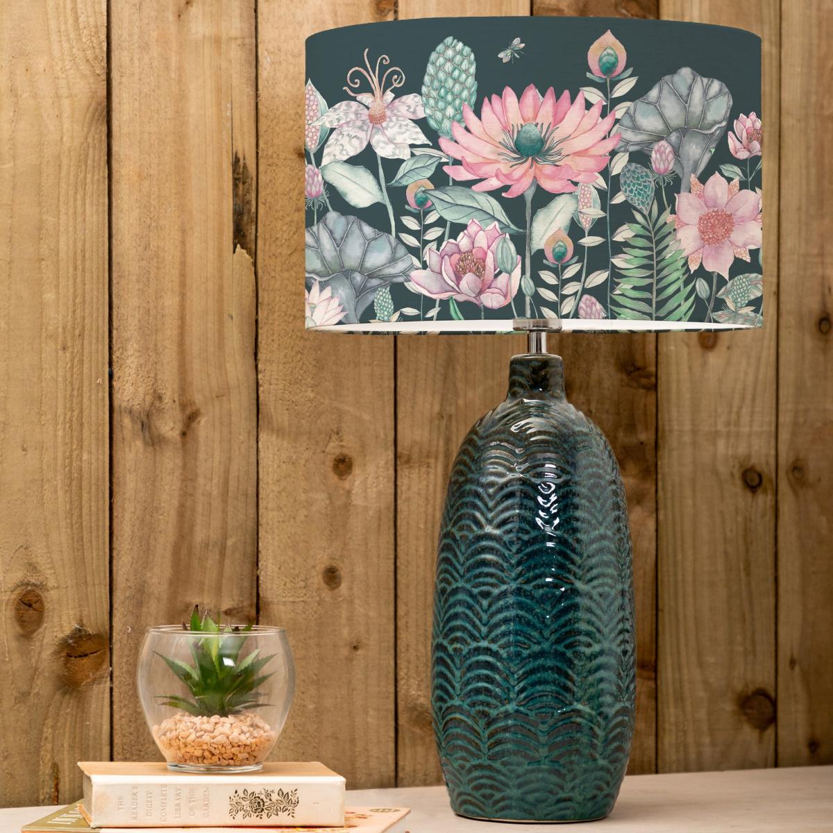 Jadis Table Lamp with Nesidora Shade Emerald – image 1