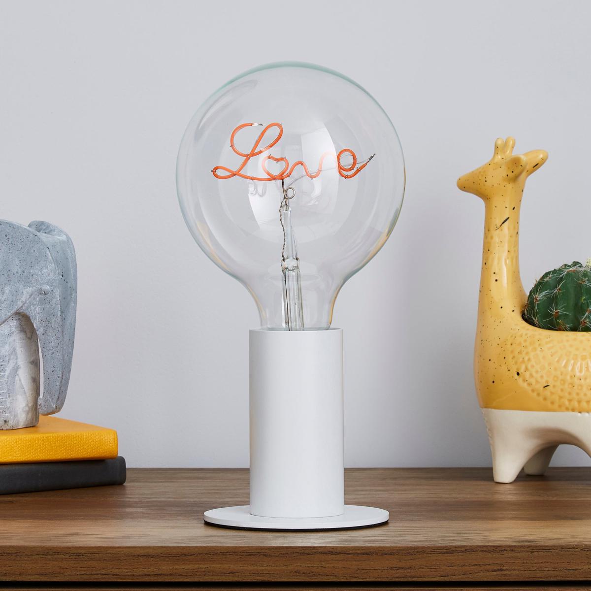 Eban White Table Lamp White – image 2