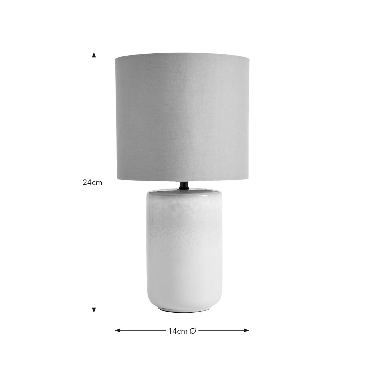 Reema Reactive Glaze Table Lamp Natural – image 6